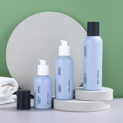 Lotion bottle round PETG thickened plastic skin care packaging material toner lotion press bottle