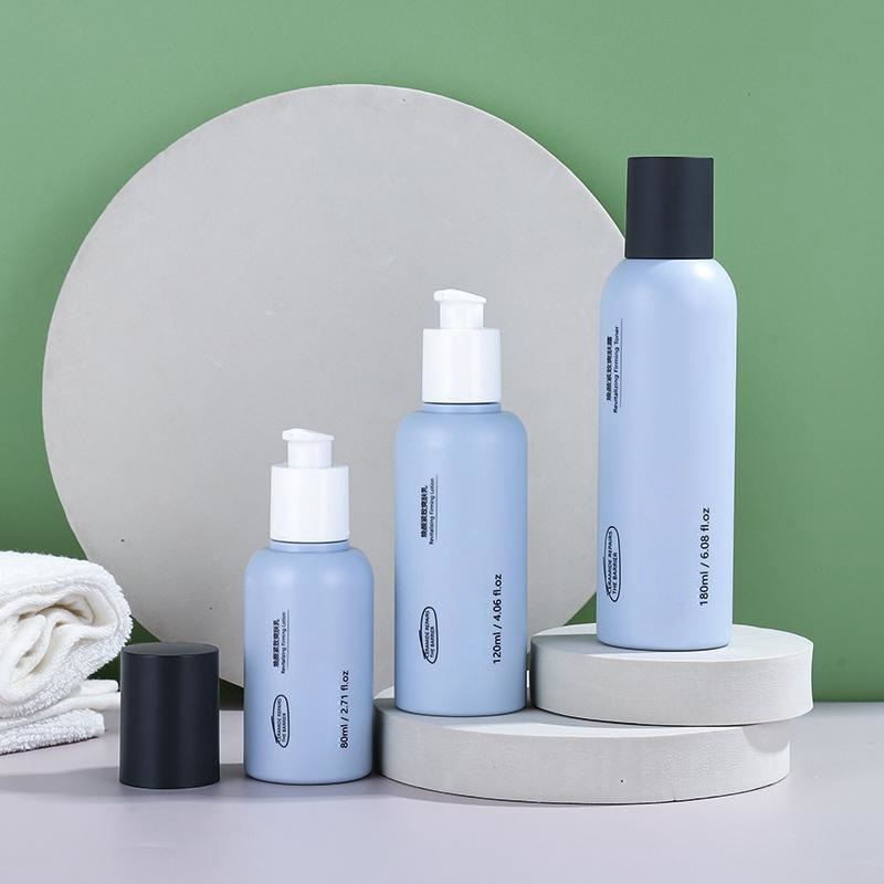 Lotion bottle round PETG thickened plastic skin care packaging material toner lotion press bottle