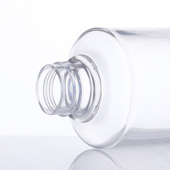 Manufacturer 400ml shower gel bottle transparent PETG wash and care packaging material oblique shoulder light luxury bathroom shampoo shower gel bottle