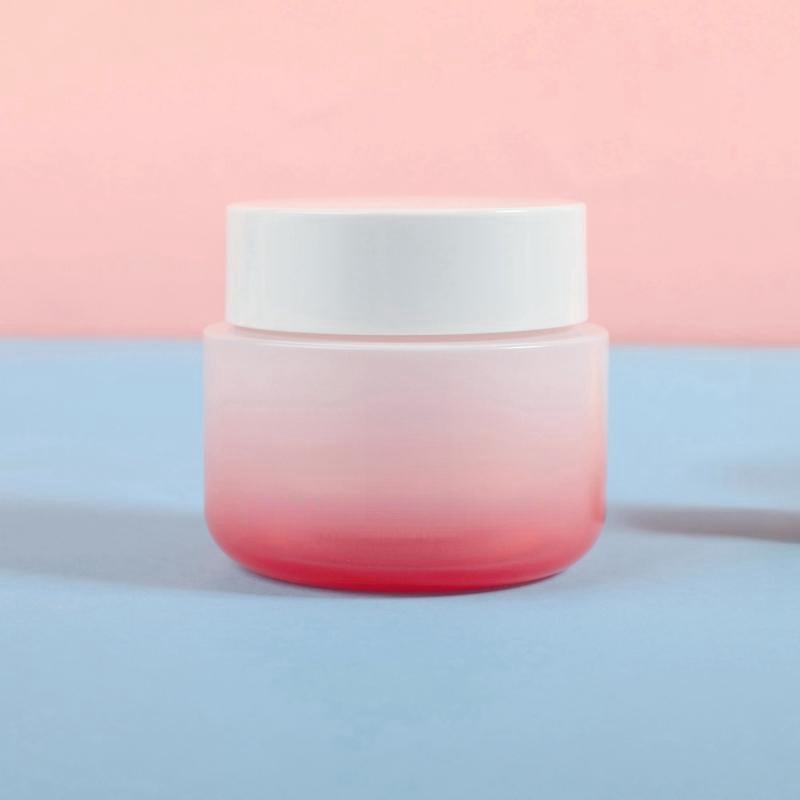 Manufacturer 50g cream bottle light luxury PETG thick wall cosmetic packaging round double layer packaging mask cream bottle