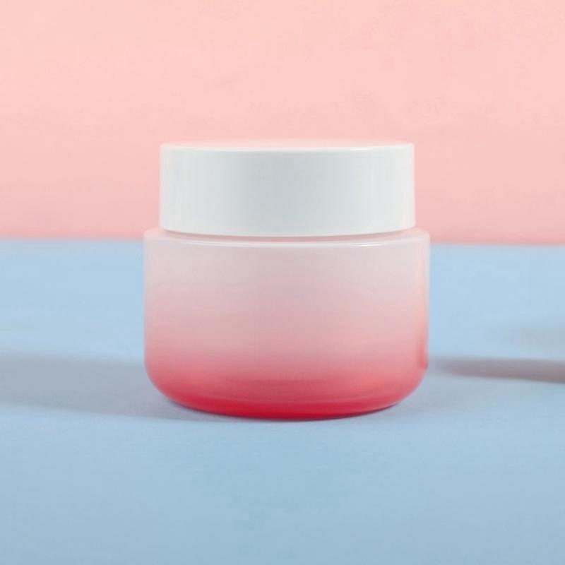 Manufacturer 50g cream bottle light luxury PETG thick wall cosmetic packaging round double layer packaging mask cream bottle