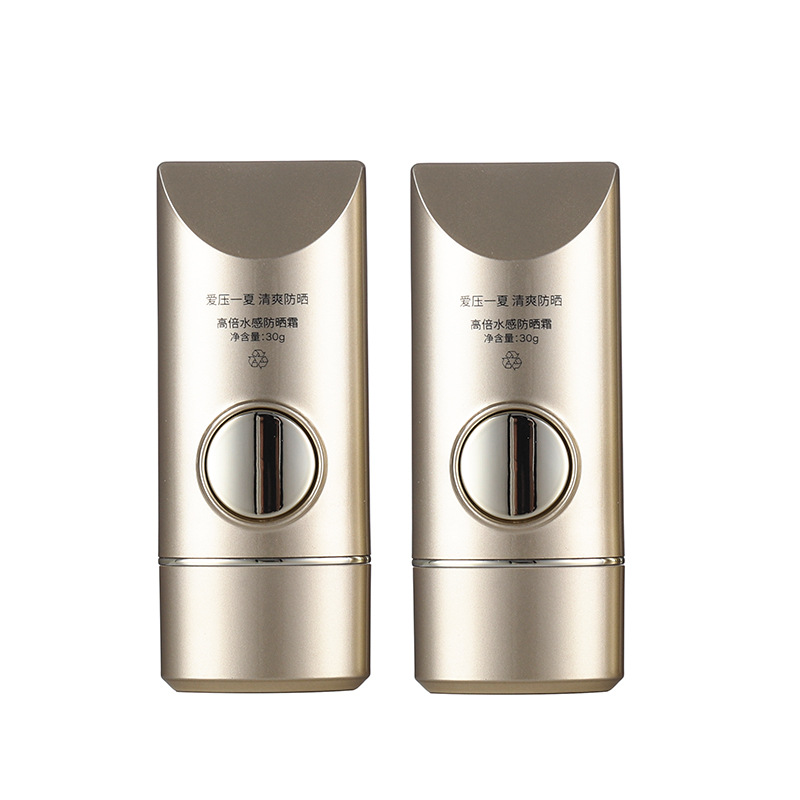 30ml sunscreen bottle Creative button plastic cosmetic packaging material oval packaging summer sunscreen bottle
