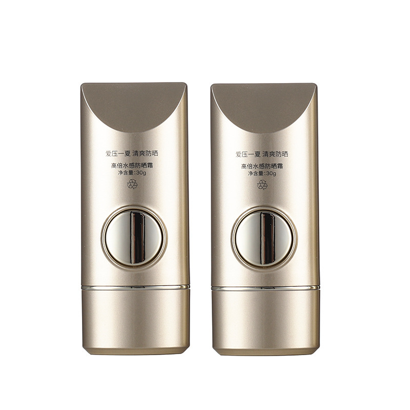 30ml sunscreen bottle Creative button plastic cosmetic packaging material oval packaging summer sunscreen bottle