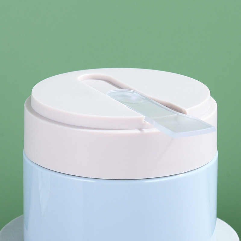 200g face cream bottle fashion plastic cosmetic packaging material with spoon hair mask mud mask jar face cream bottle