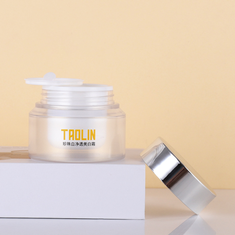 Manufacturer light luxury transparent PETG thick wall skin care packaging material packaging dropper cream essence lotion cosmetic bottle