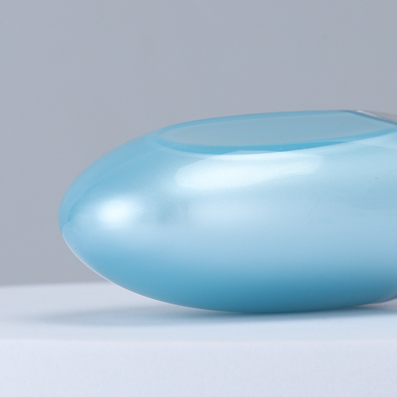 30ml sunscreen bottle Creative plastic cosmetic packaging double layer oval foundation isolation sunscreen bottle