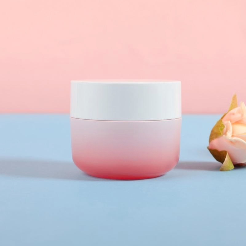 Manufacturer 50g cream bottle light luxury PETG thick wall cosmetic packaging round double layer packaging mask cream bottle