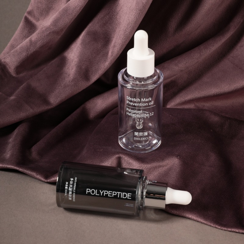 30ml essential oil bottle transparent PETG plastic thick wall flat shoulder travel packing essence dropper essential oil bottle