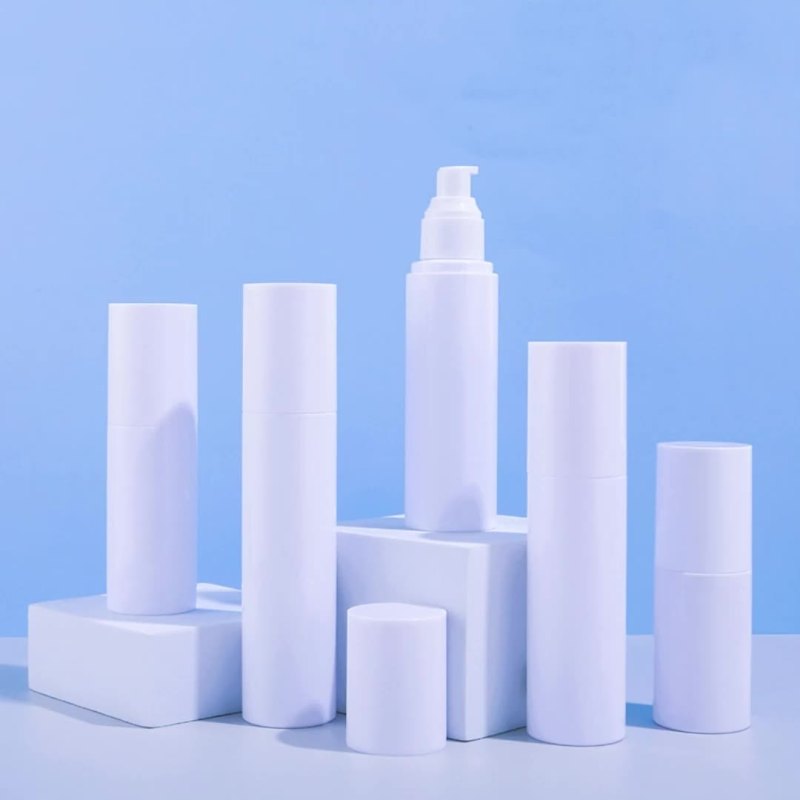 Spray bottle white card cover plastic skin care product packaging travel packaging lotion fine mist spray bottle