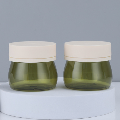 Manufacturer 160g cream bottle green creative plastic thickened cosmetic packaging material wide mouth packing cream cream bottle