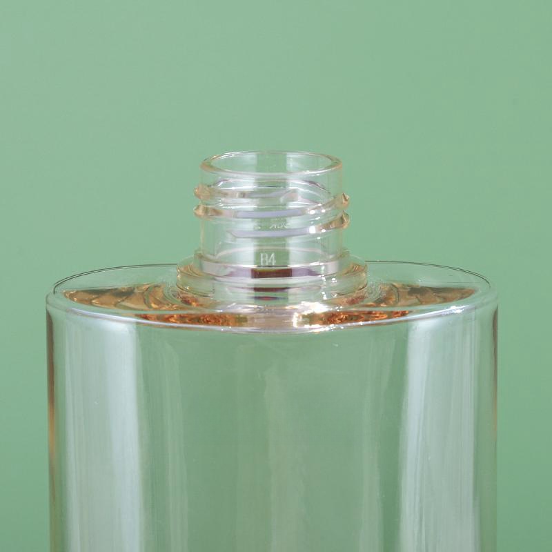 New 150ml body lotion bottle transparent PETG oval skin care packaging material high-grade makeup remover body lotion bottle
