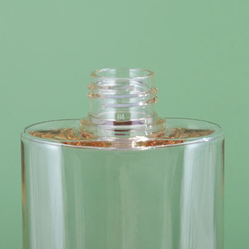 New 150ml body lotion bottle transparent PETG oval skin care packaging material high-grade makeup remover body lotion bottle