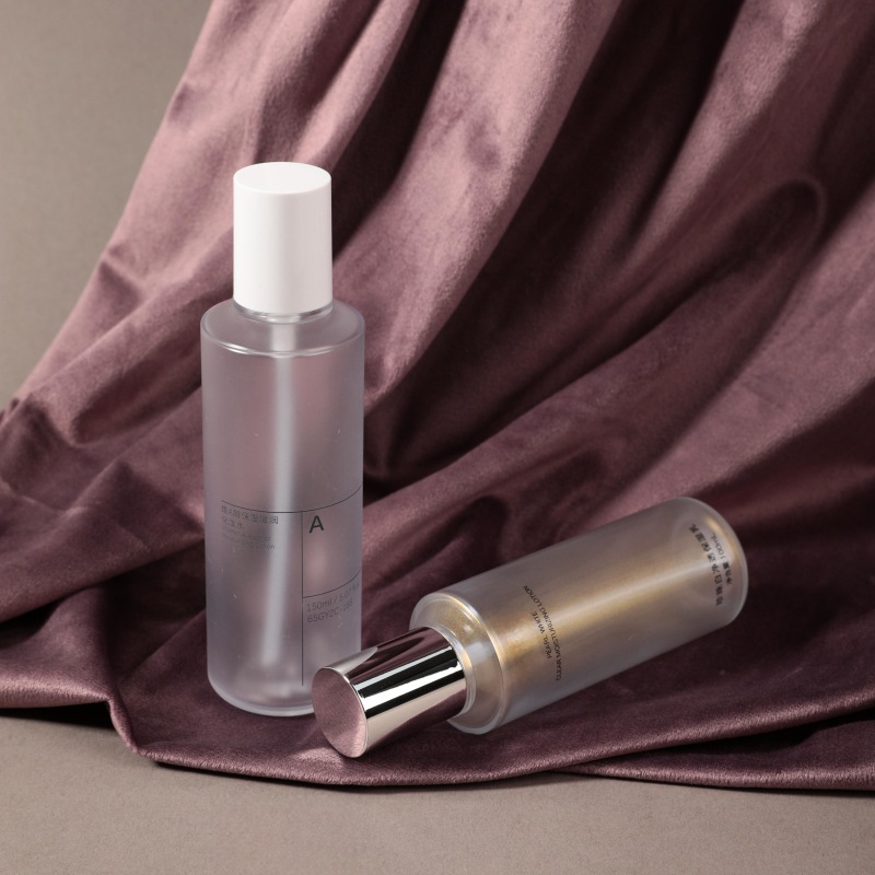 Lotion bottle transparent PETG thick wall oblique shoulder light luxury skin care product packaging material pure dew essence lotion bottle