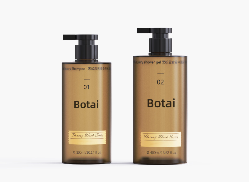 Manufacturer 200ml lotion bottle petg thick wall skin care packaging material high-grade press hotel bath oil lotion bottle