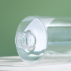 350ml hand sanitizer bottle transparent plastic round flat shoulder wash packaging material bathroom dispenser hand sanitizer bottle