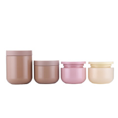Manufacturer 250ml hair mask bottle colorful plastic packaging fashionable skin care packaging round wide mouth mud mask jar hair mask bottle