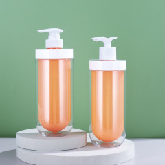U Shape Double-Layer Plastic Bottle 500ml 16.9oz