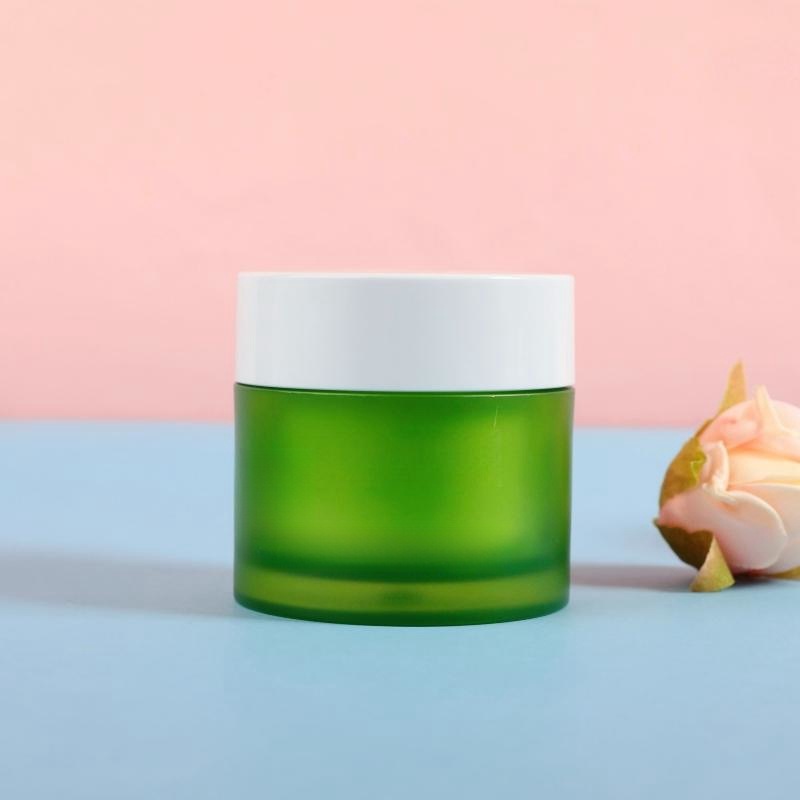 Manufacturer 50g cream bottle light luxury PETG thick wall cosmetic packaging round double layer packaging mask cream bottle
