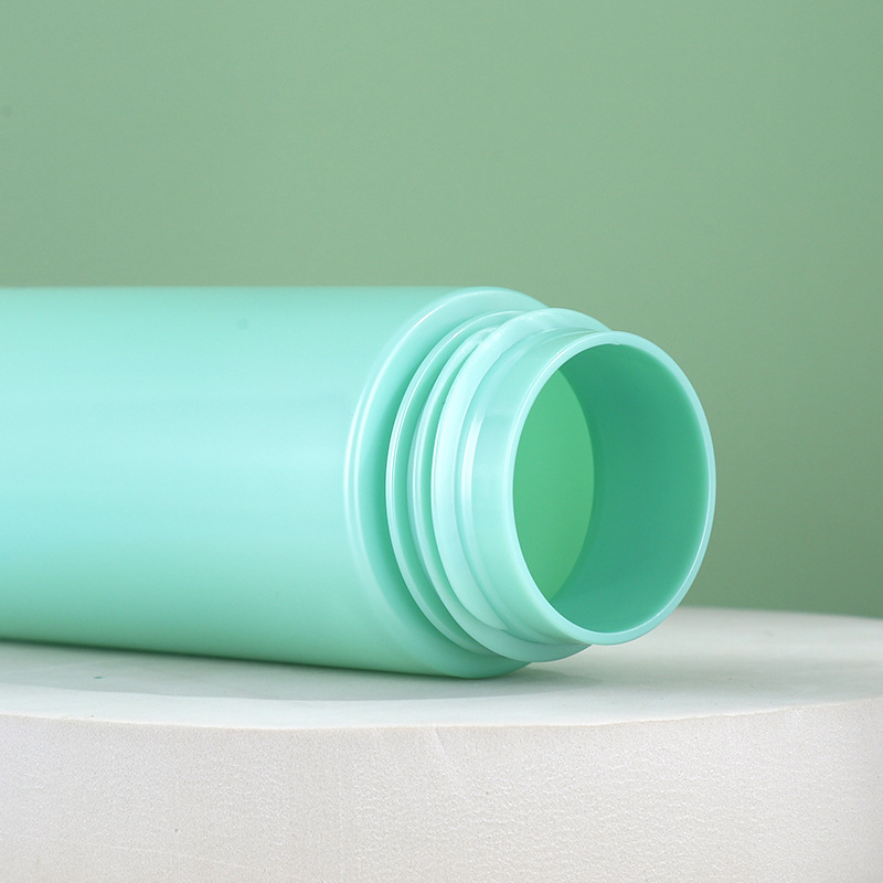 Green PET Plastic Cylinder Foam Soap Pump Bottle 150ml 5oz