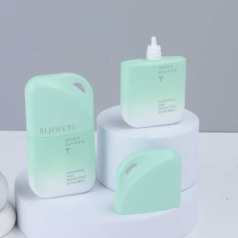 50ml sunscreen lotion bottle Creative extruded plastic cosmetic packaging travel portable isolation sunscreen lotion bottle