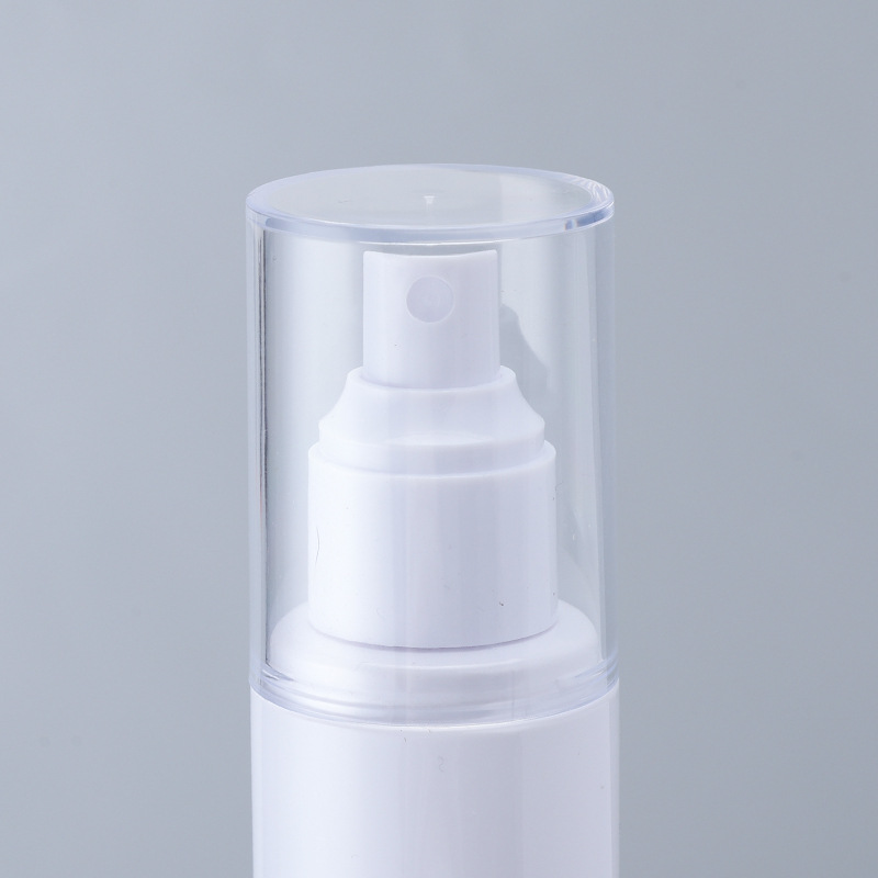 Spray bottle white card cover plastic skin care product packaging travel packaging lotion fine mist spray bottle