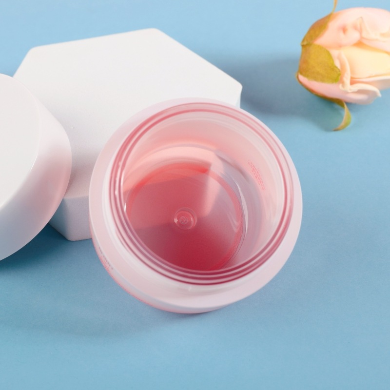 Manufacturer 50g cream bottle light luxury PETG thick wall cosmetic packaging round double layer packaging mask cream bottle