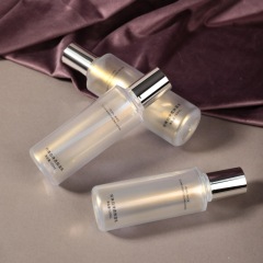 Lotion bottle transparent PETG thick wall oblique shoulder light luxury skin care product packaging material pure dew essence lotion bottle