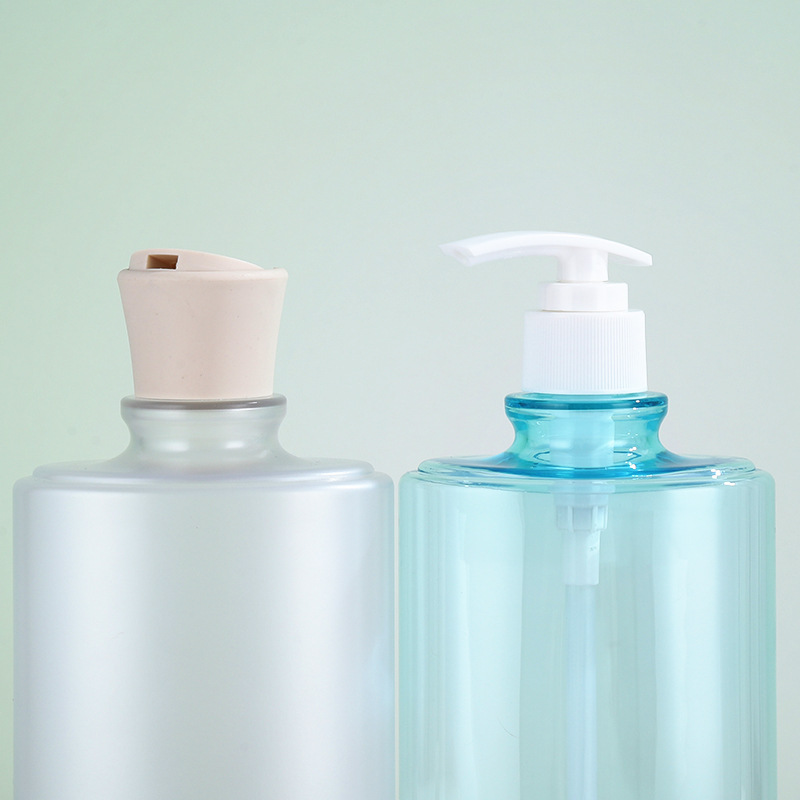 Clear PET Plastic Oval Flat Pump Bottle 300ml/12oz