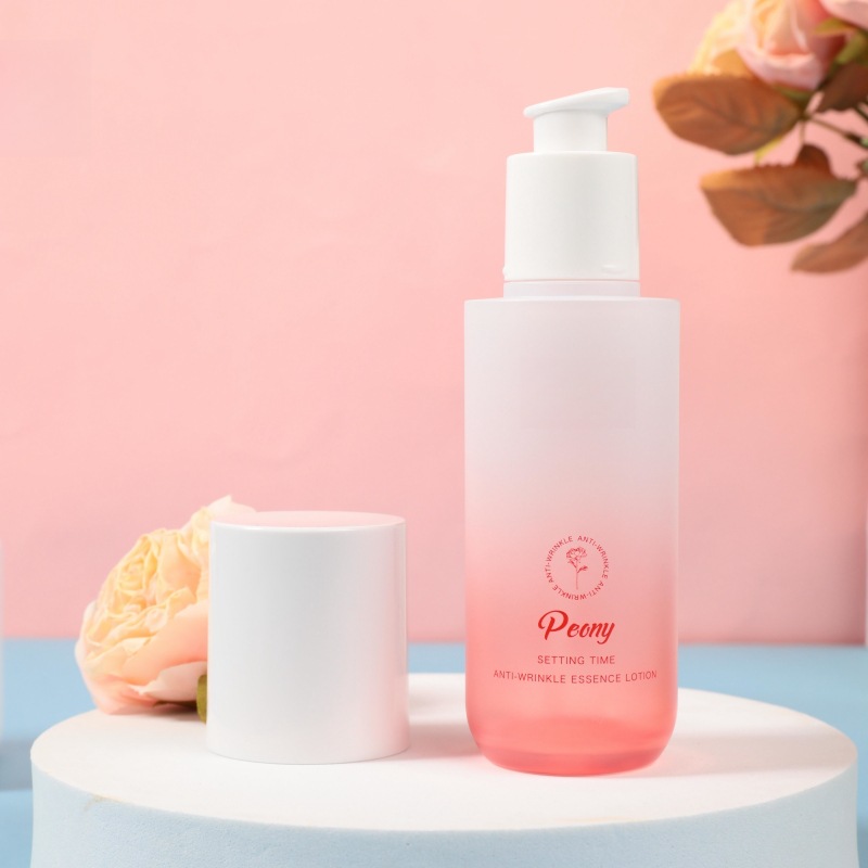 Lotion bottle transparent plastic skin care packaging travel packaging press dropper essence lotion bottle