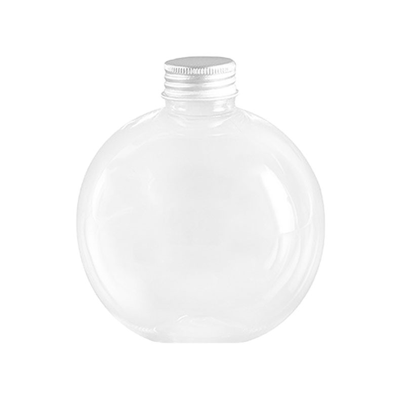 Christmas ball bottle creative disposable Christmas juice milk tea cup food grade pet transparent plastic bottle