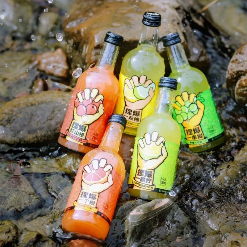 Food grade 500ml vodka plastic bottle disposable juice cup pet cold brew tea bottle oil orange bottle