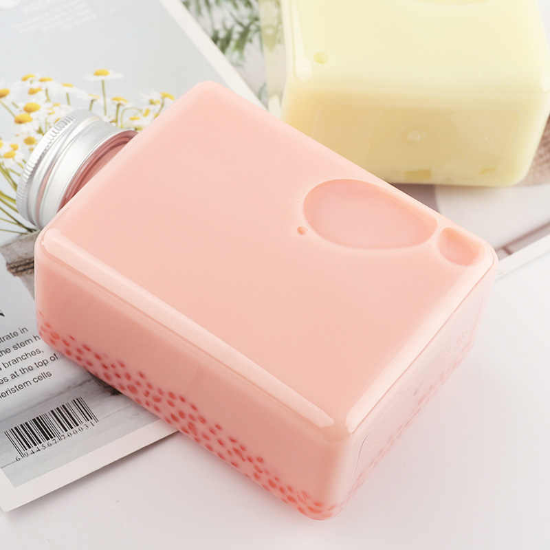 Creative coffee bottle sealed disposable pet aluminum cover 420 flat bottle milk tea cup