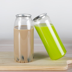 Manufacturers direct supply of transparent sealed milk tea bottles, cans, plastic food PET cans, beverage cans, disposable