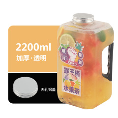 2200 square ton barrel watermelon barrel overlord tea bottle portable disposable pet large capacity water bottle transparent