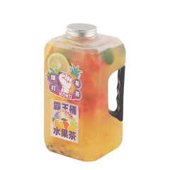 2200 square ton barrel watermelon barrel overlord tea bottle portable disposable pet large capacity water bottle transparent