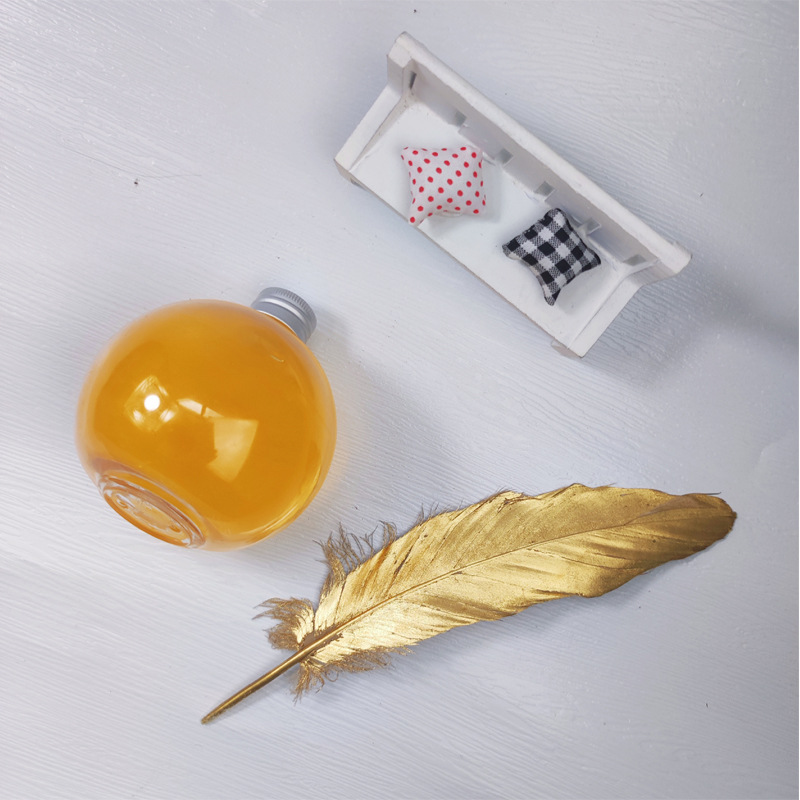 Spherical bottle disposable beverage watermelon bottle 500ml milk tea bottle cold brew tea pet bottle plastic bottle 200ml