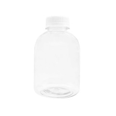 Internet celebrity milk tea bottle big belly bottle small capacity disposable 350ml juice beverage pet plastic bottle milk tea bucket manufacturer