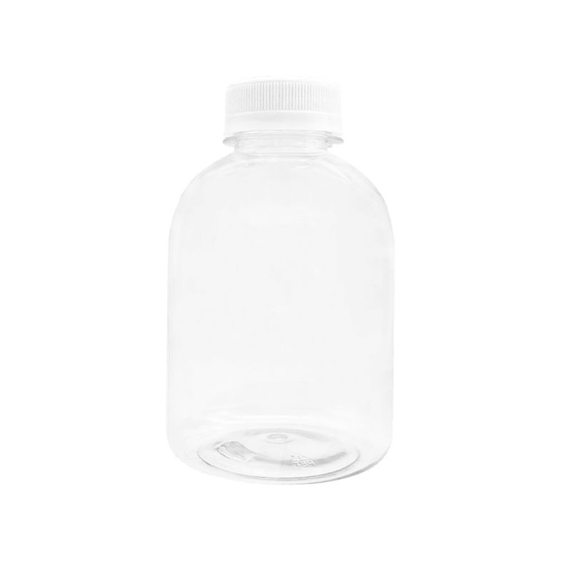 Internet celebrity milk tea bottle big belly bottle small capacity disposable 350ml juice beverage pet plastic bottle milk tea bucket manufacturer