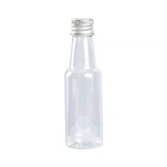Coffee bottle 50ml disposable transparent plastic bottle with cover pet creative small wine bottle beverage cup