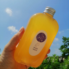 500ml machi bottle machi juice plastic bottle pet beverage bottle disposable milk tea bottle square