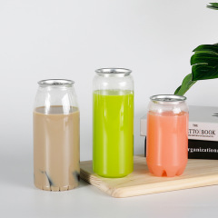 Manufacturers direct supply of transparent sealed milk tea bottles, cans, plastic food PET cans, beverage cans, disposable