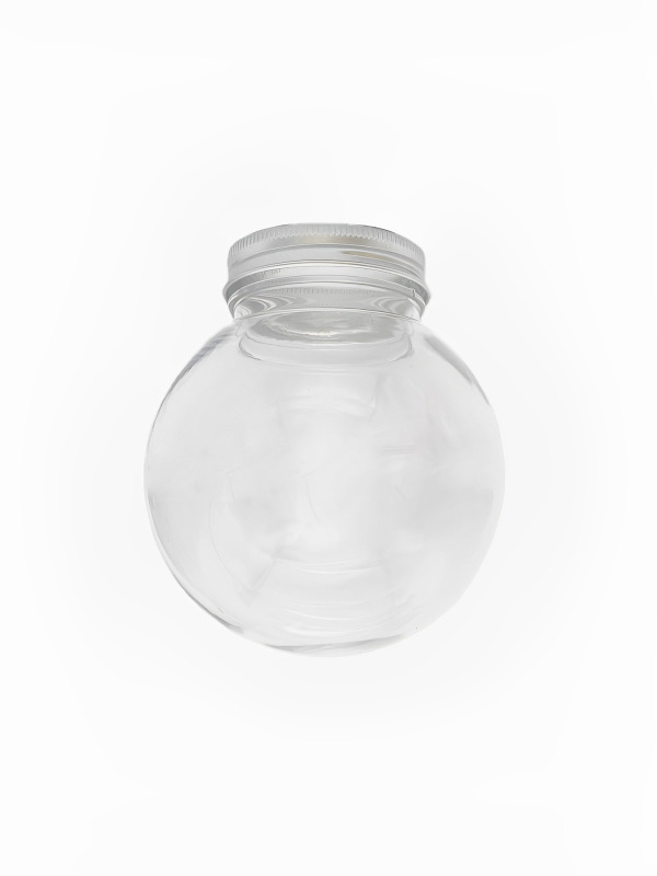High-value globe bottle transparent disposable plastic bottle pet ball bottle Christmas packaging spot wholesale