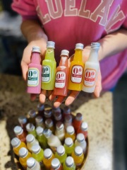 Coffee bottle 50ml disposable transparent plastic bottle with cover pet creative small wine bottle beverage cup