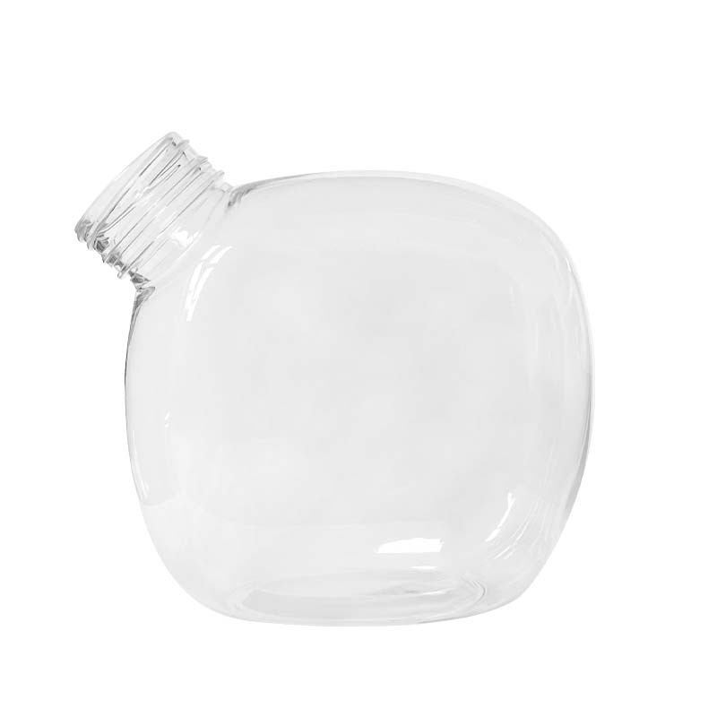 Cute crooked mouth small square bottle is here 38 caliber 500ml large capacity unique shape plastic pet bottle