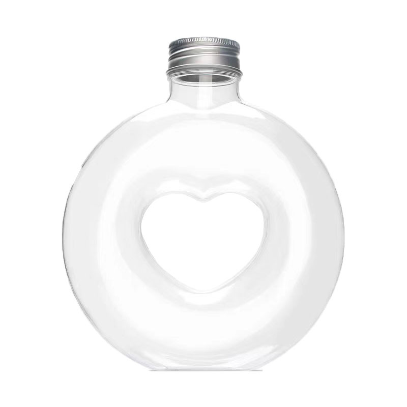 Love Donut New Product for Sale 500ml PET Material Juice Milk Tea Bottle High Value Cup