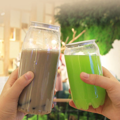 Manufacturers direct supply of transparent sealed milk tea bottles, cans, plastic food PET cans, beverage cans, disposable
