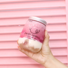 Plastic transparent pet factory direct sales milk tea bottle 450ml fat cup juice cup Yangzhi Ganlu popular hot item