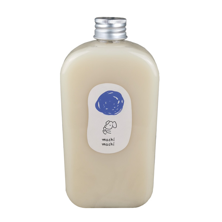 500ml machi bottle machi juice plastic bottle pet beverage bottle disposable milk tea bottle square