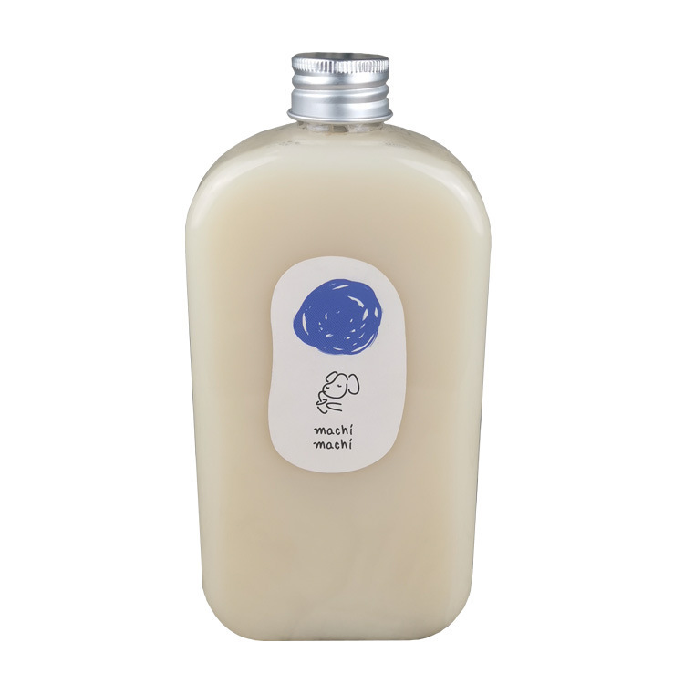 500ml machi bottle machi juice plastic bottle pet beverage bottle disposable milk tea bottle square