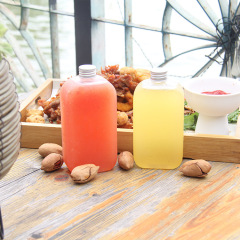 500ml machi bottle machi juice plastic bottle pet beverage bottle disposable milk tea bottle square